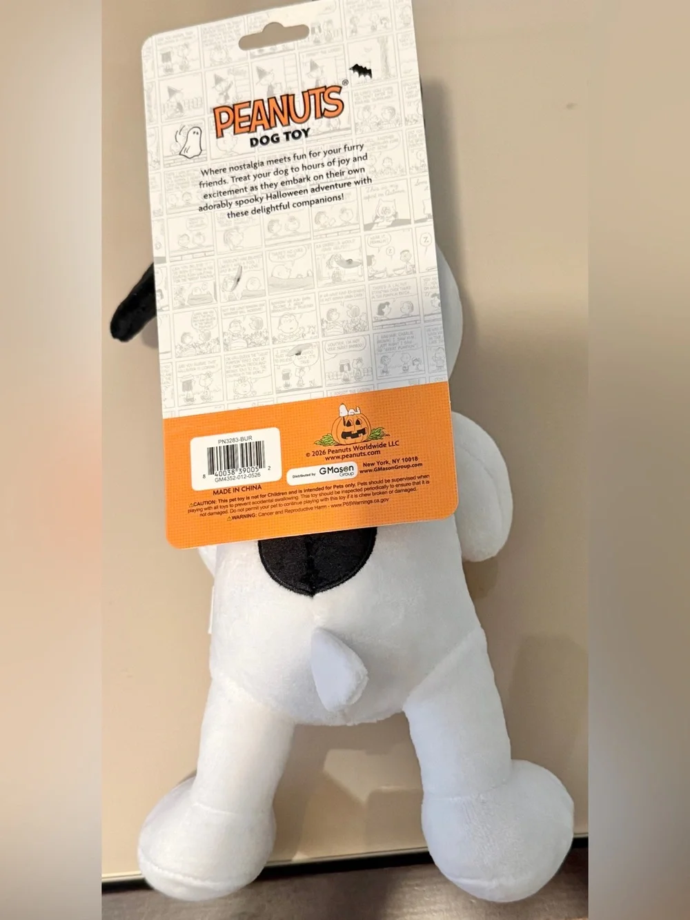 Peanuts Snoopy Trick or Treat Plush Dog Toy